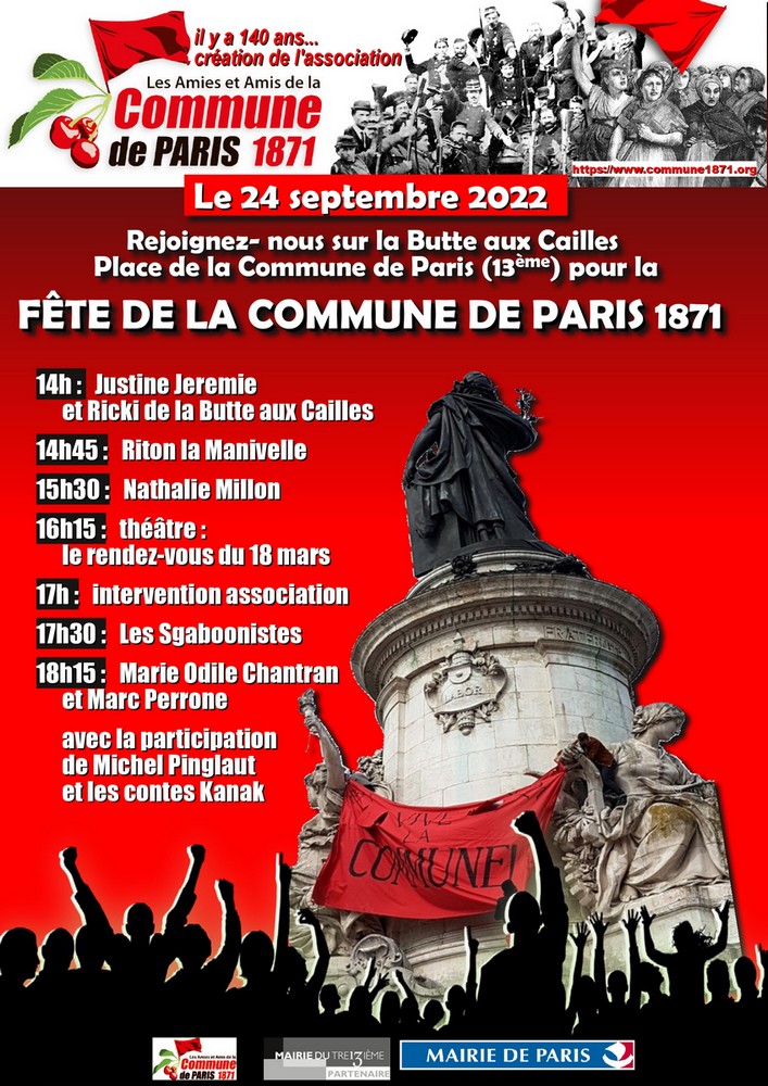 Affiche de la Fête de la Commune 2022